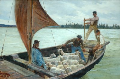 ए ब्रीज़ी क्रॉसिंग, 1893 द्वारा William H. Bartlett