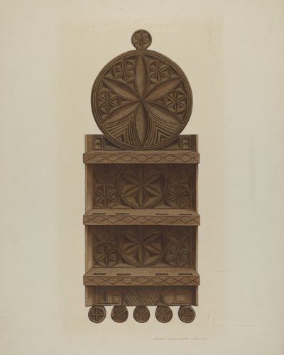पा. जर्मन चम्मच रैक, सी. 1942. द्वारा विलियम एच एडवर्ड्स
