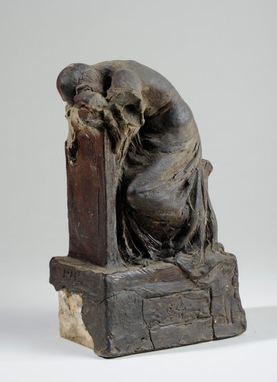शोक के चित्र के लिए Maquette (प्लास्टिसिन) (440342 भी देखें) द्वारा विलियम हैमो थॉर्नक्रॉफ्ट