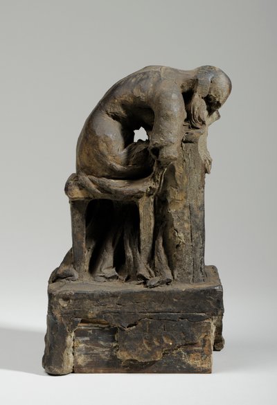 शोक के चित्र के लिए Maquette (प्लास्टिसिन) (440343 भी देखें) द्वारा विलियम हैमो थॉर्नक्रॉफ्ट