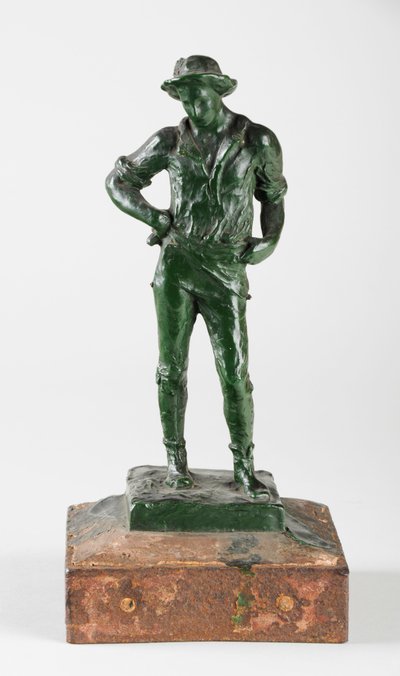 घास काटने की मशीन, c.1884 (मोम) (440210 भी देखें) द्वारा विलियम हैमो थॉर्नक्रॉफ्ट