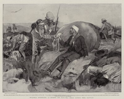 माजूबा बदला, लड़ाई के बाद तलाना पहाड़ी पर एक दृश्य द्वारा विलियम हैथेरेल्ल