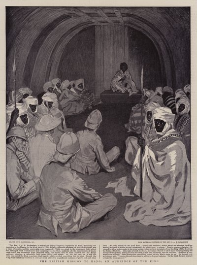 द ब्रिटिश मिशन टू कानो, एन ऑडियंस ऑफ द किंग द्वारा विलियम हैथेरेल्ल