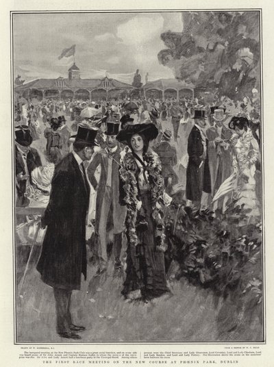 डबलिन, फीनिक्स पार्क में नए पाठ्यक्रम पर पहली दौड़ की बैठक द्वारा William Hatherell
