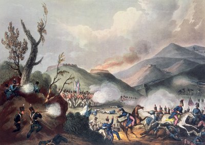 बुसाको की लड़ाई, 27 सितंबर, 1810, थॉमस सदरलैंड (ई.पू. 1785) द्वारा उत्कीर्ण द्वारा विलियम हीथ