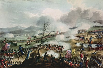 Nivelle की लड़ाई, 10 नवंबर, 1813, थॉमस सदरलैंड द्वारा उत्कीर्ण, 1813 द्वारा विलियम हीथ