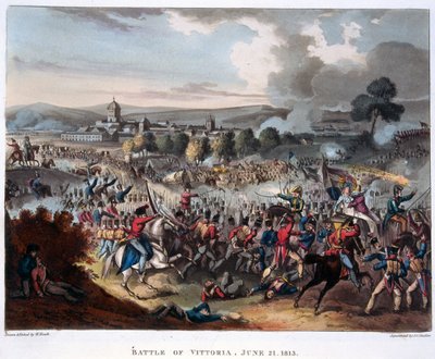 लॉर्ड वेलिंगटन (1769-1852) सलामांका में प्रवेश करते हुए, डॉ। सिंटेक्स, 1818 (रंगीन जलीय) द्वारा एक कथा कविता का चित्रण द्वारा विलियम हीथ