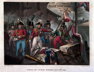 19 जनवरी 1812 को स्यूदाद रोड्रिगो का प्रकाशन, 1818 प्रकाशित (एक्वाटिंट) द्वारा विलियम हीथ