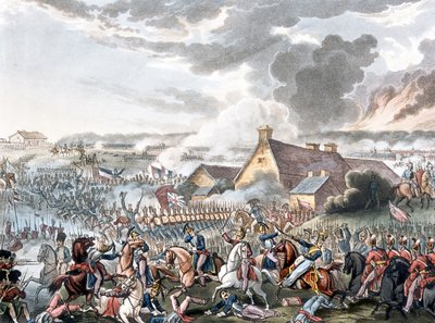 वाटरलू की लड़ाई, डॉ। सिंटैक्स द्वारा एक कथा कविता के लिए चित्रण, 1818 (रंगीन जलीय) प्रकाशित द्वारा विलियम हीथ