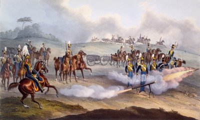 ब्रिटिश रॉयल हॉर्स आर्टिलरी - रॉकेट ट्रूप, 1835 द्वारा विलियम हीथ