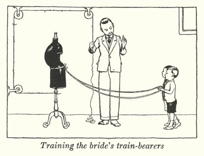 दुल्हन के गाड़ी चलाने वालों को प्रशिक्षण देना (लिथो) द्वारा William Heath Robinson