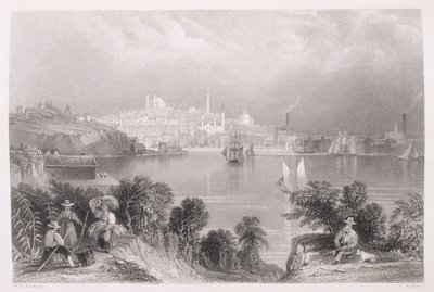 बाल्टीमोर का एक दृश्य, &39;द हिस्ट्री ऑफ़ द यूनाइटेड स्टेट्स&39;, वॉल्यूम से। द्वितीय, चार्ल्स मैके द्वारा, एस। फिशर द्वारा उत्कीर्ण द्वारा विलियम हेनरी बार्टलेट