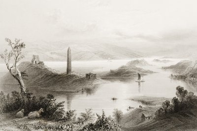 जॉर्ज पुण्य, 1860 के दशक के &39;सीन एंड एंटिक्विटीज़&39; से डेविश द्वीप, काउंटी फ़र्मनाग, आयरलैंड द्वारा विलियम हेनरी बार्टलेट