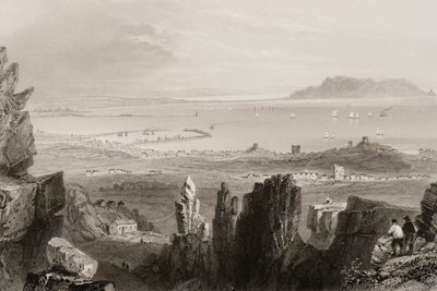 जॉर्ज पुण्य, 1860 के दशक के &39;दृश्यों और प्राचीन वस्तुओं से&39; किंग्सटाउन खदानों से डबलिन बे द्वारा विलियम हेनरी बार्टलेट