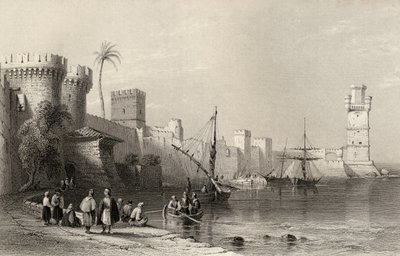 जेसी आर्मेटेज द्वारा उत्कीर्ण, हार्दिक ऑफ रोड्स, ग्रीस द्वारा William Henry Bartlett