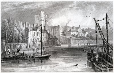 Maidstone ने पानी का निर्माण किया, केंट, 1832 द्वारा विलियम हेनरी बार्टलेट