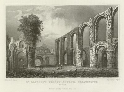 St Botolph&39;s Priory Church, Colchester, Essex द्वारा विलियम हेनरी बार्टलेट