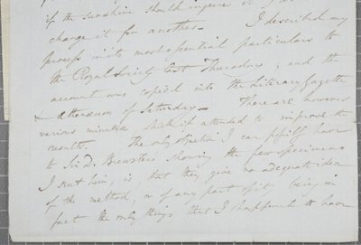 विलियम हेनरी फॉक्स टैलबोट से जेम्स डेविड फोर्ब्स, 1839 तक हस्ताक्षरित पत्र द्वारा विलियम हेनरी फॉक्स टैलबोट