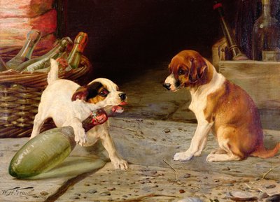 बोतल का अनावरण, 1887 (एक जोड़ी में से एक) द्वारा William Henry Hamilton Trood