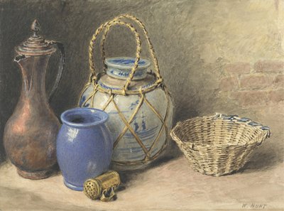 फिर भी जीवन अदरक जार के साथ, c.1825 (कागज पर ग्रेफाइट से अधिक) द्वारा विलियम हेनरी हंट