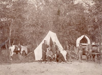 1874 के पवित्र क्रॉस के पर्वत की यात्रा पर द्वारा विलियम हेनरी जैक्सन