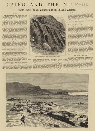 काहिरा और नील नदी, III द्वारा विलियम हेनरी जेम्स नाव