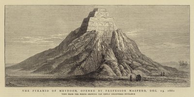 13 मई 1881 को प्रोफेसर मैस्परो द्वारा खोला गया पिरामिड ऑफ मेयोडून द्वारा विलियम हेनरी जेम्स नाव