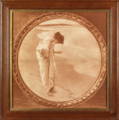 समुद्र अपने मोती (सेपिया में छपी फोटोग्राफिक प्रजनन) द्वारा William Henry Margetson
