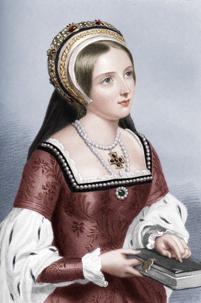 कैथरीन पार्र 1512-1548, राजा हेनरी अष्टम की छठी पत्नी, 1851 द्वारा विलियम हेनरी मोटे