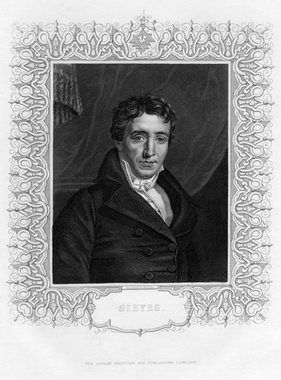 इमैनुएल जोसेफ सीयियस 1748-1836, फ्रांसीसी मठाधीश और राजनेता, 19 वीं शताब्दी। द्वारा विलियम हेनरी मोटे