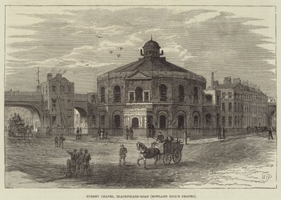 सरे चैपल, ब्लैकलियर्स-रोड, रॉलैंड हिल्स चैपल द्वारा विलियम हेनरी पाइक