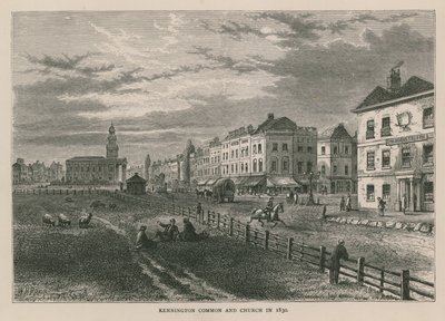1830 में केनिंगटन कॉमन एंड चर्च द्वारा William Henry Prior