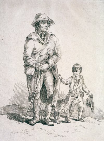 एक कुत्ते और एक लड़के के साथ देहाती, प्रांतीय वर्ण, 1813 द्वारा विलियम हेनरी Pyne