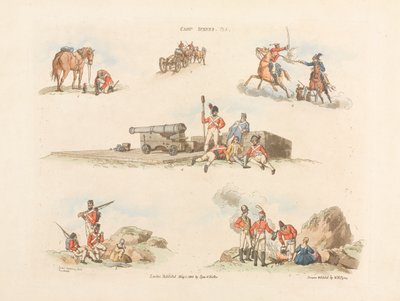  शिविर दृश्य , 1803 द्वारा विलियम हेनरी Pyne