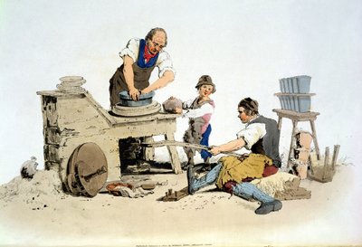 कुम्हार, ग्रेट ब्रिटेन के कॉस्टयूम से, 1805 में विलियम मिलर द्वारा प्रकाशित द्वारा विलियम हेनरी Pyne