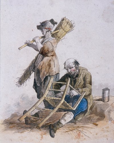 दो चेयर मेंडर, प्रांतीय वर्ण, 1804 द्वारा विलियम हेनरी Pyne