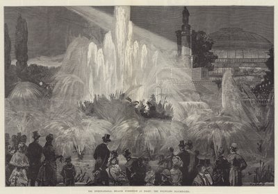 रात में अंतर्राष्ट्रीय स्वास्थ्य प्रदर्शनी, फव्वारे प्रबुद्ध द्वारा William Heysham Overend