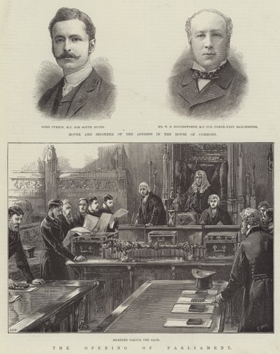 संसद का उद्घाटन द्वारा William Heysham Overend