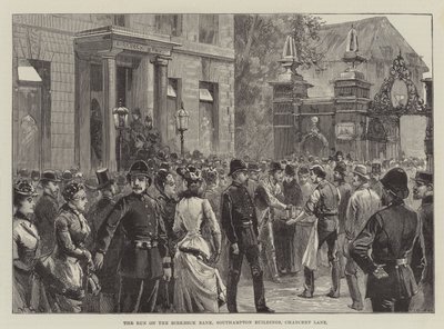 द रन ऑन द बिर्कबेक बैंक, साउथेम्प्टन बिल्डिंग्स, चांसरी लेन द्वारा William Heysham Overend