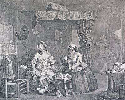 एक हरलोट की प्रगति, प्लेट तीन: एक मजिस्ट्रेट द्वारा नियुक्त, 1732 (नक़्क़ाशी और उत्कीर्णन) द्वारा विलियम होगार्थ