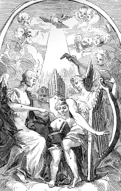 सेंट क्लेमेंट डेंस चर्च, वेस्टमिंस्टर, 1725 में कैंट द्वारा अल्टार-पीस पर एक व्यंग्य द्वारा विलियम होगार्थ