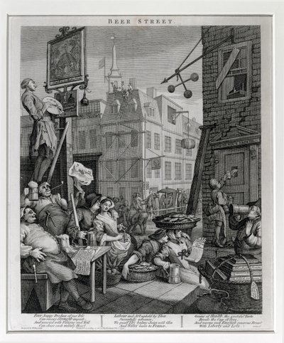 बीयर स्ट्रीट, 1751 द्वारा विलियम होगार्थ