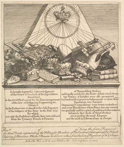 मुकुट, मित्र, चेहरे, आदि, 1755। द्वारा विलियम होगार्थ
