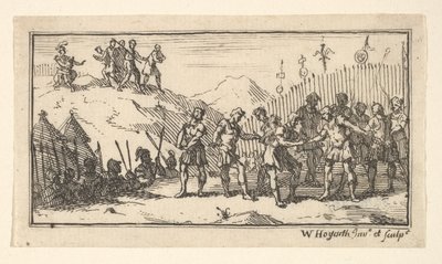 1725 के बाद डेनिमेशन जॉन बेवर, रोमन मिलिट्री पनिशमेंट, 1725। द्वारा विलियम होगार्थ