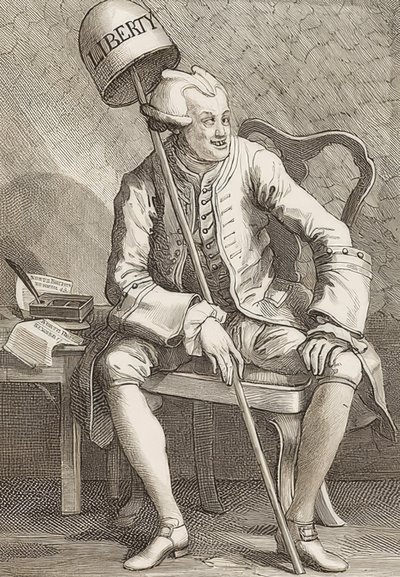 जॉन विल्केस एसक। 1763 द्वारा विलियम होगार्थ