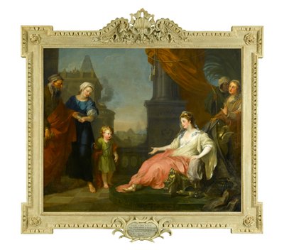 मूसा फिरौन की बेटी के सामने लाया, 1746 द्वारा William Hogarth