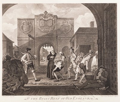 'ओ द रोस्ट बीफ ऑफ ओल्ड इंग्लैंड', 1749' द्वारा चार्ल्स मोस्ले