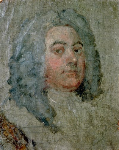 जॉर्ज फ्रेडरिक हैंडेल का चित्रण (1685-1759) द्वारा विलियम होगार्थ
