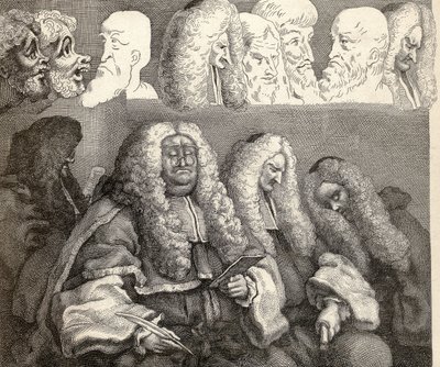 बेंच, &39;द वर्क्स ऑफ विलियम होगर्थ&39; से, 1833 में प्रकाशित हुई द्वारा विलियम होगार्थ