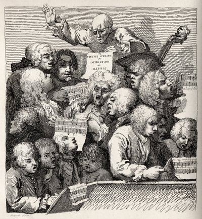 कोरस, &39;द वर्क्स ऑफ विलियम होगर्थ&39; से, 1833 में प्रकाशित हुआ द्वारा विलियम होगार्थ